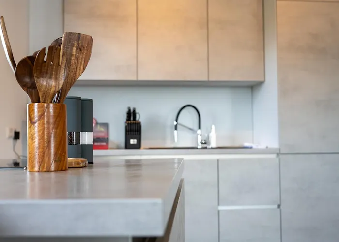 Lux Apts Deluxe Apartment-zentral-messe-kueche