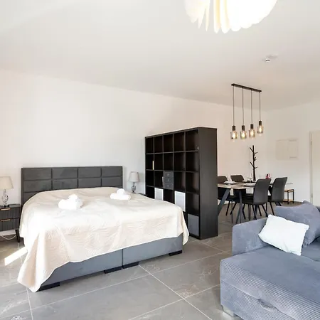 شقة Lux Apts Deluxe Apartment-zentral-messe-kueche
