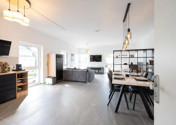Lux Apts Deluxe Apartment-zentral-messe-kueche דירה